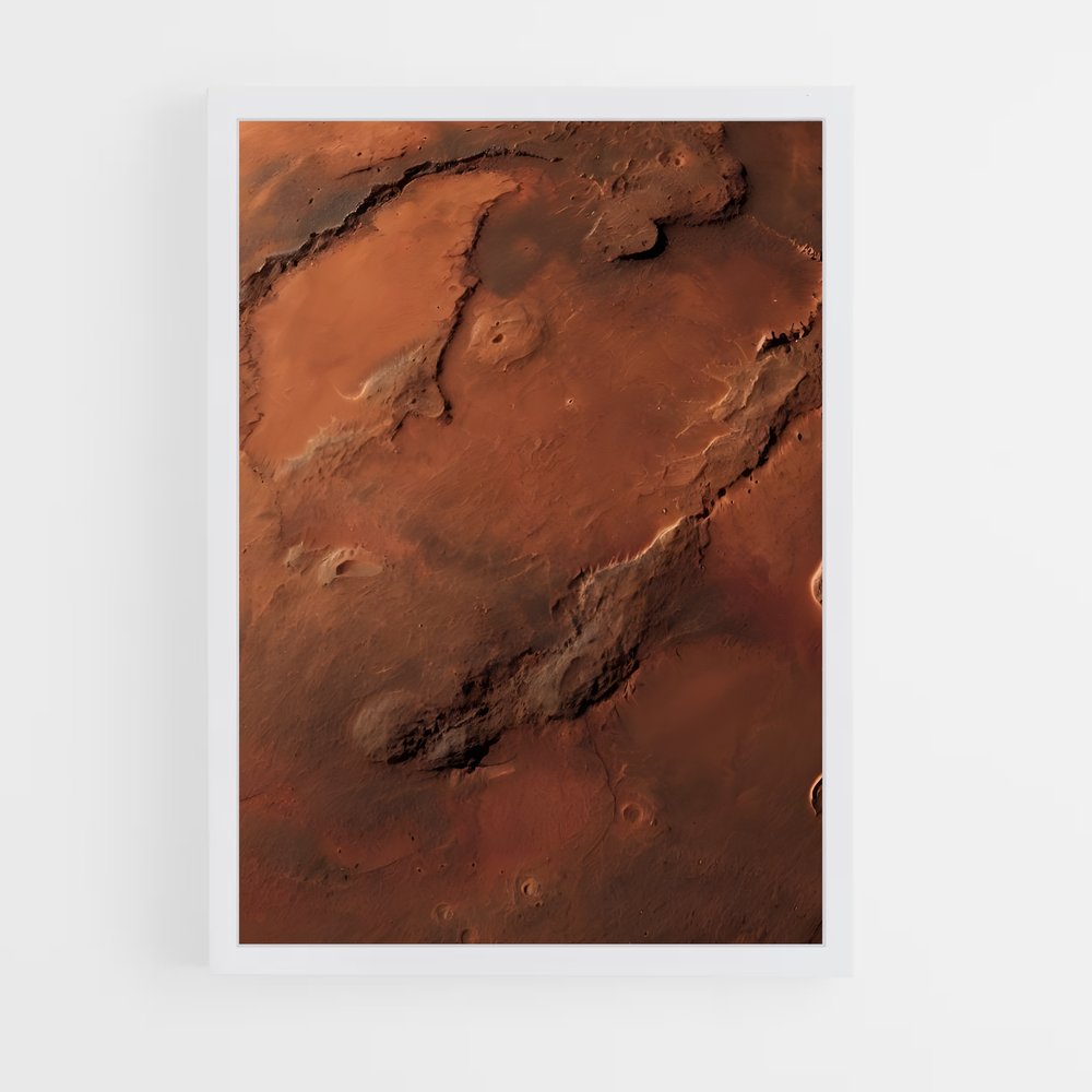 Poster splendide paysage de Mars – affiche Système solaire (vue 3)